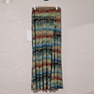 S-Twelve Colorful Maxi Skirt